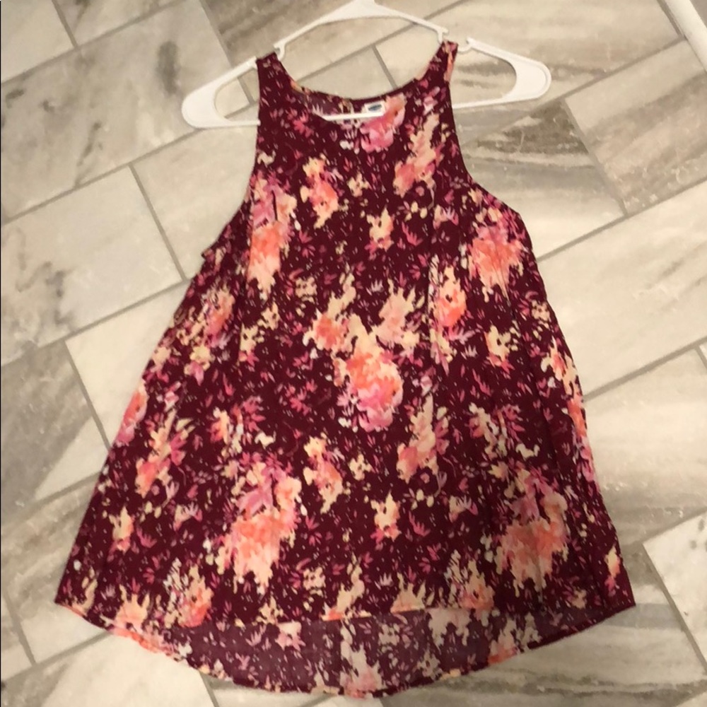 Old Navy Floral high neck tank